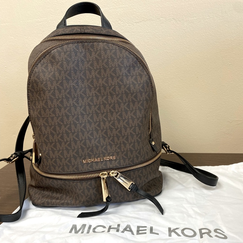 Michael Kors Rhea Backpack with black trim